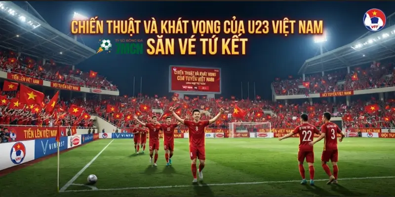 Chiến thuật và khát vọng của U23 Việt Nam săn vé tứ kết