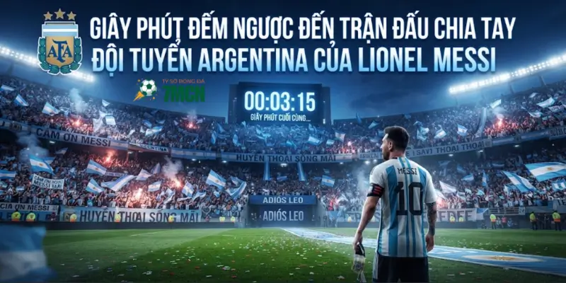Giây phút đếm ngược đến trận đấu chia tay đội tuyển Argentina của Lionel Messi