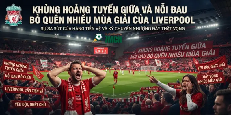 Khủng hoảng tuyến giữa và nỗi đau bỏ quên nhiều mùa giải của Liverpool
