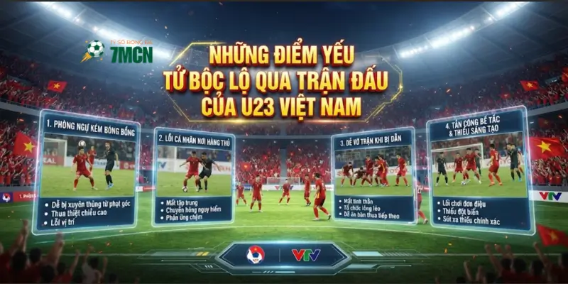 Những điểm yếu chí tử bộc lộ qua trận đấu của U23 Việt Nam
