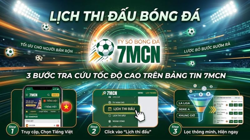Thao tác lọc và tra cứu lịch bóng đá hôm nay bằng bộ lọc thông minh trên 7mcn Thao tác lọc và tra cứu lịch bóng đá hôm nay bằng bộ lọc thông minh trên 7mcn