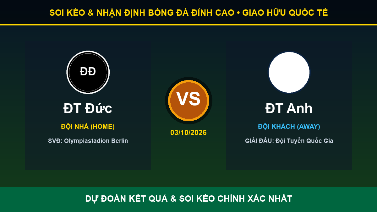 dự đoán kết quả trận ĐT Đức và ĐT Anh - Banner đối đầu ĐT Đức vs ĐT Anh