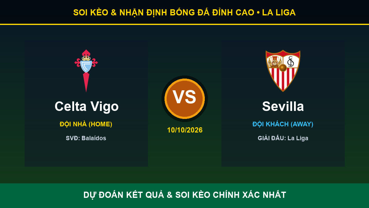 nhận định phân tích trận Celta Vigo và Sevilla - Banner đối đầu Celta Vigo vs Sevilla