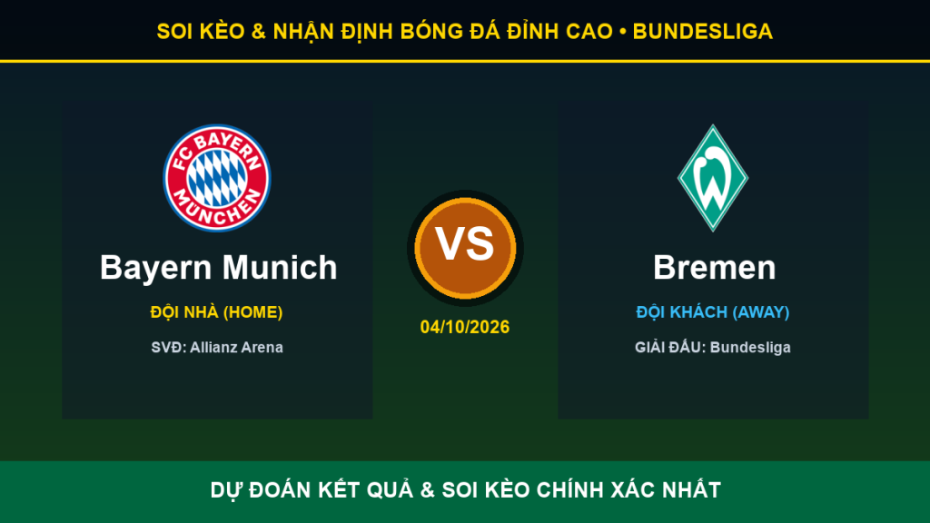 soi kèo 7M trận Bayern Munich và Bremen - Banner đối đầu Bayern Munich vs Bremen