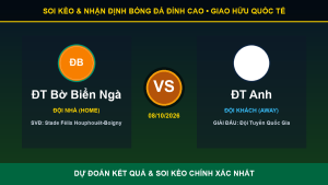 Soi kèo 7M trận ĐT Bờ Biển Ngà và ĐT Anh ngày 08/10/2026
